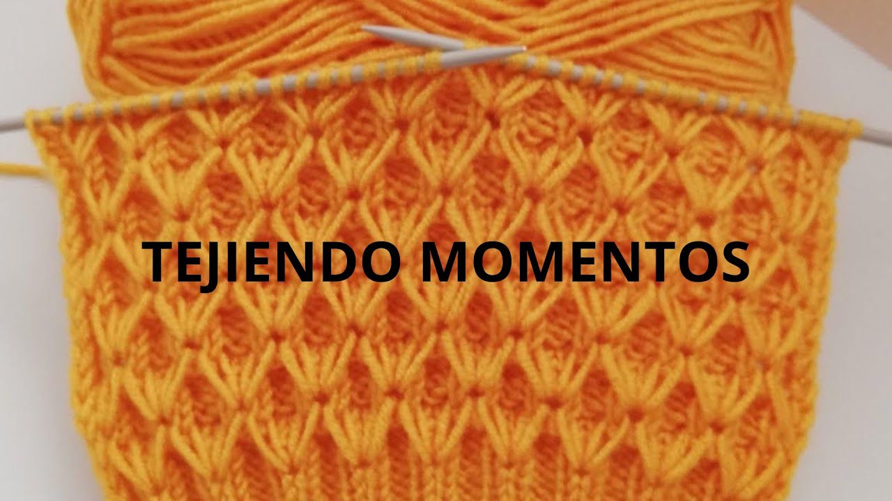 Hermosos punto de fantasía paso a paso - #TejiendoMomentos