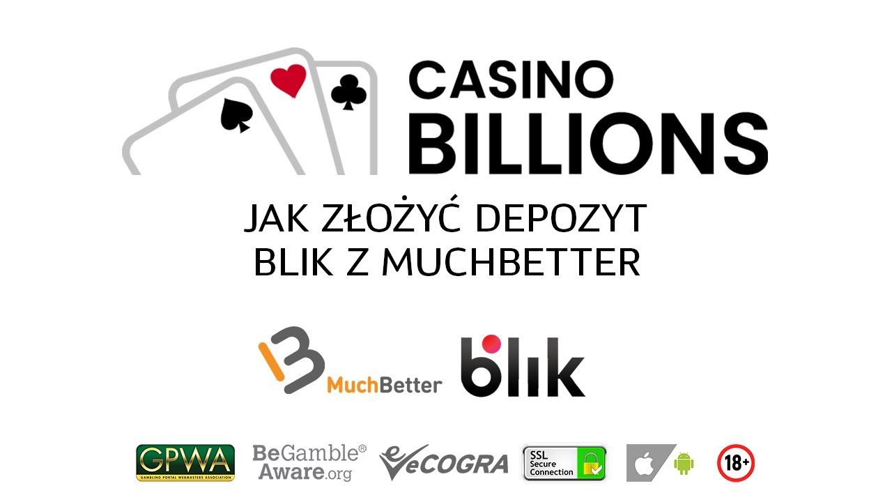 Jak złożyć depozyt Blik z MuchBetter  - Casino Billions Polska - Youtube