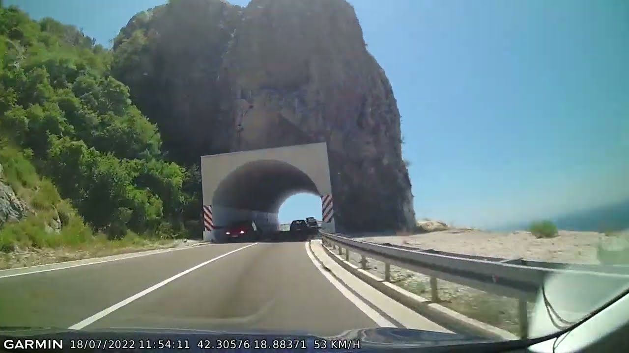 DRIVE #2040: Budva-Podgorica (Montenegro) (timelapse 4x) *Read Description*