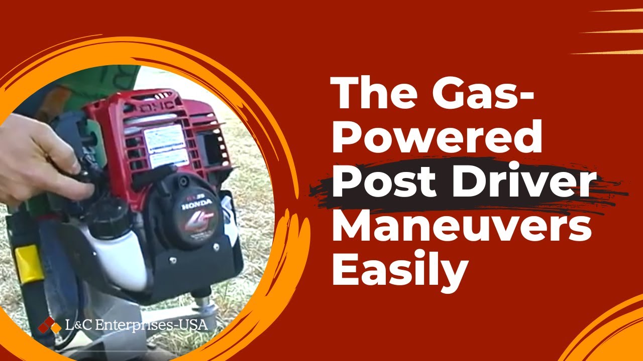 The Gas-Powered Post Driver Maneuvers Easily