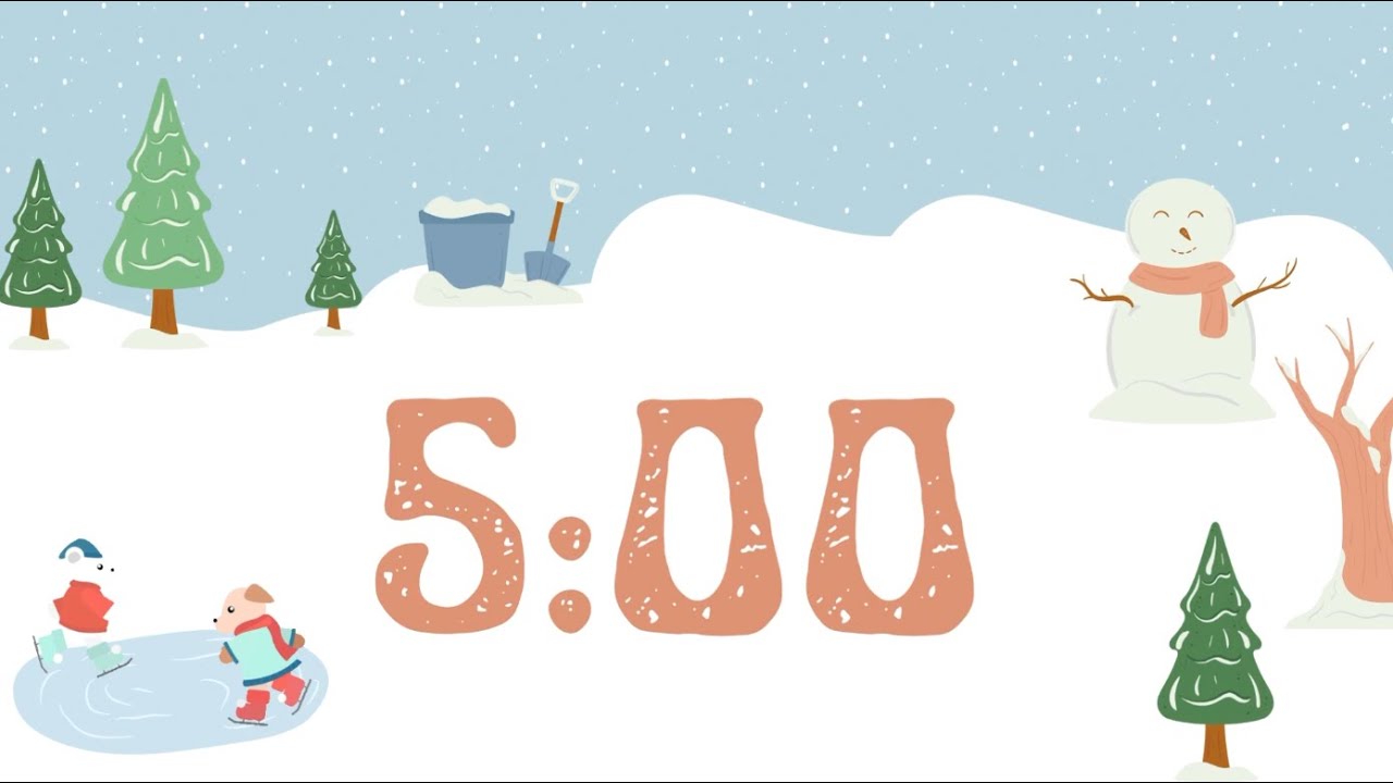 5 Minute Snowy Timer &deg;❆⛄⋆.ೃ࿔