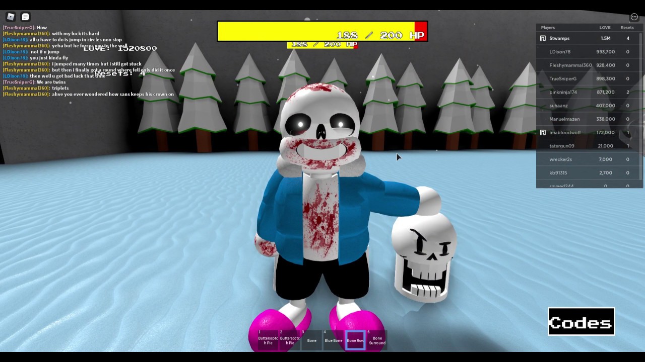 sans Multiversal battles - reset 1 characters