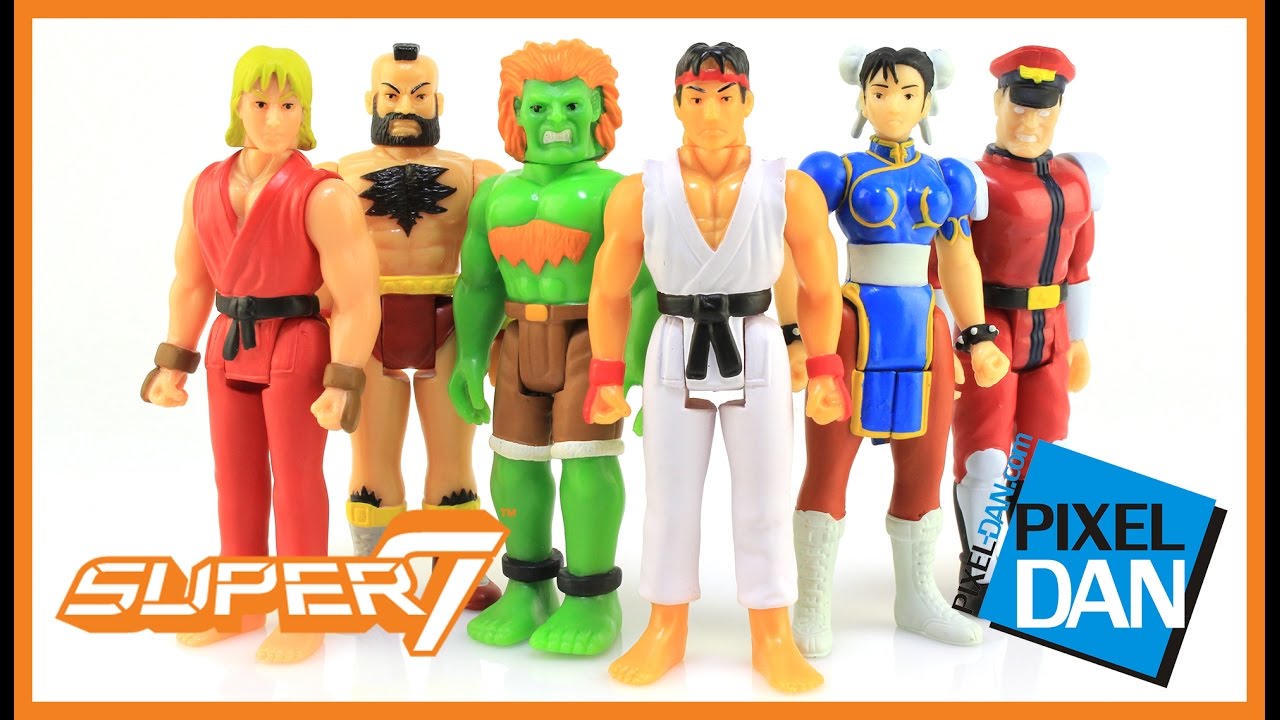 Street Fighter II ReAction Figures Super7 Figure Video Review