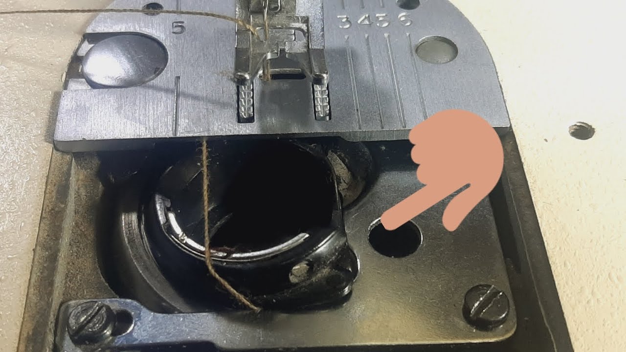 مشكلة خروج بيت المكوك من مكانه في ماكينة الخياطة سنجر و طريقة معالجته 974/875/241/247/1301/2405