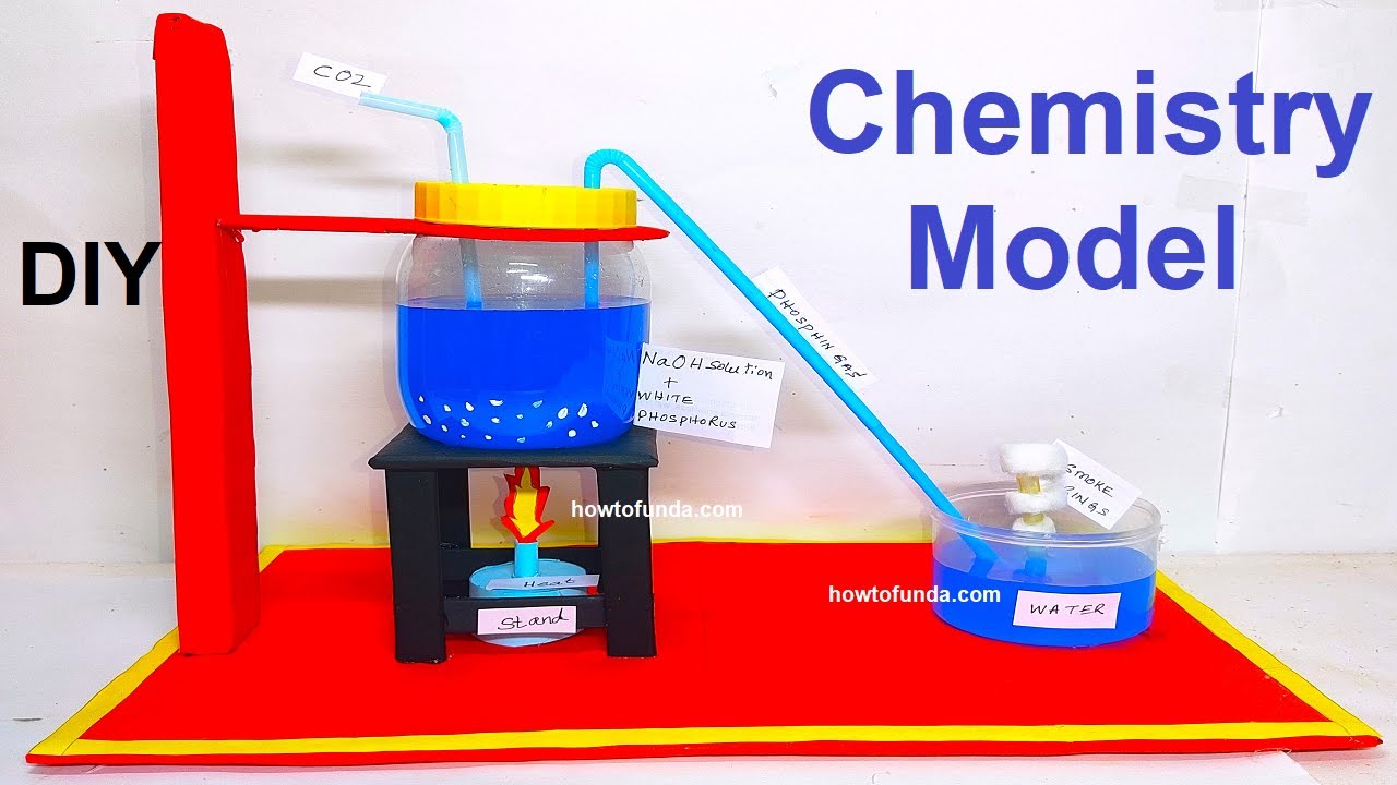 chemistry model making 3d - diy chemistry project | howtofunda @craftpiller | still model