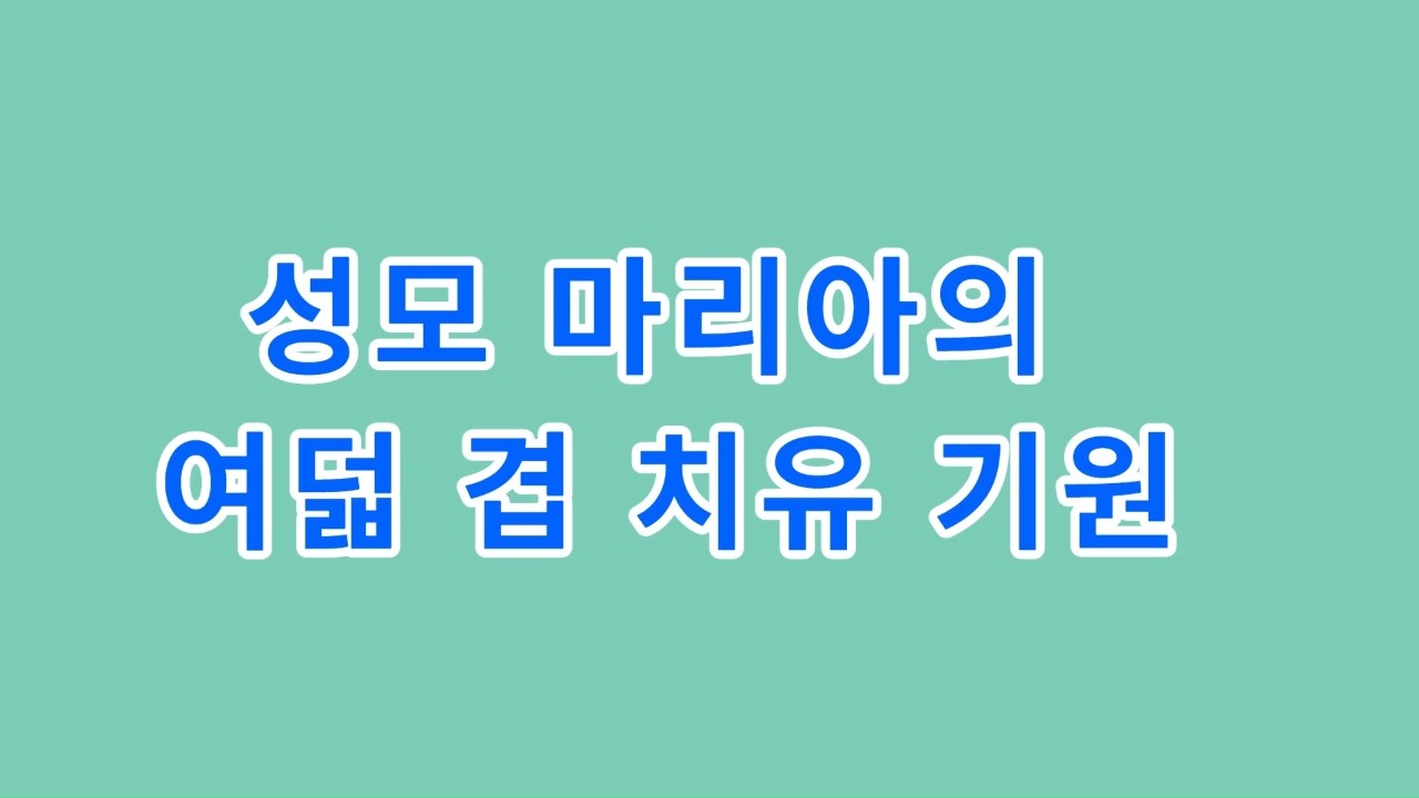 INV12) 성모 마리아의 여덟겹 치유 기원