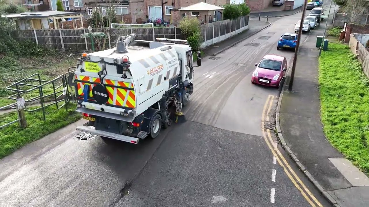School Street Sweep 🚸🧹 | Drone Footage | JM Clark Sweepers