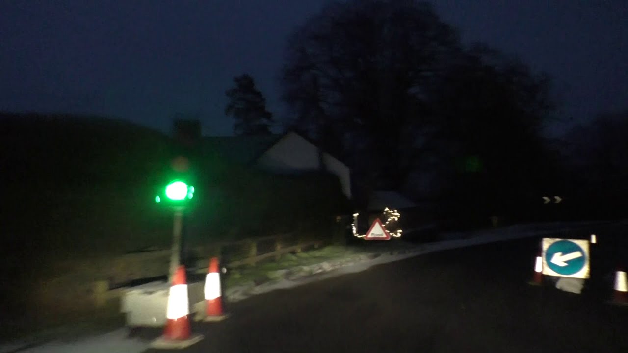 Driving On The B4220 & B4214 From Cradley To Ledbury, Herefordshire, UK 8th January 2021