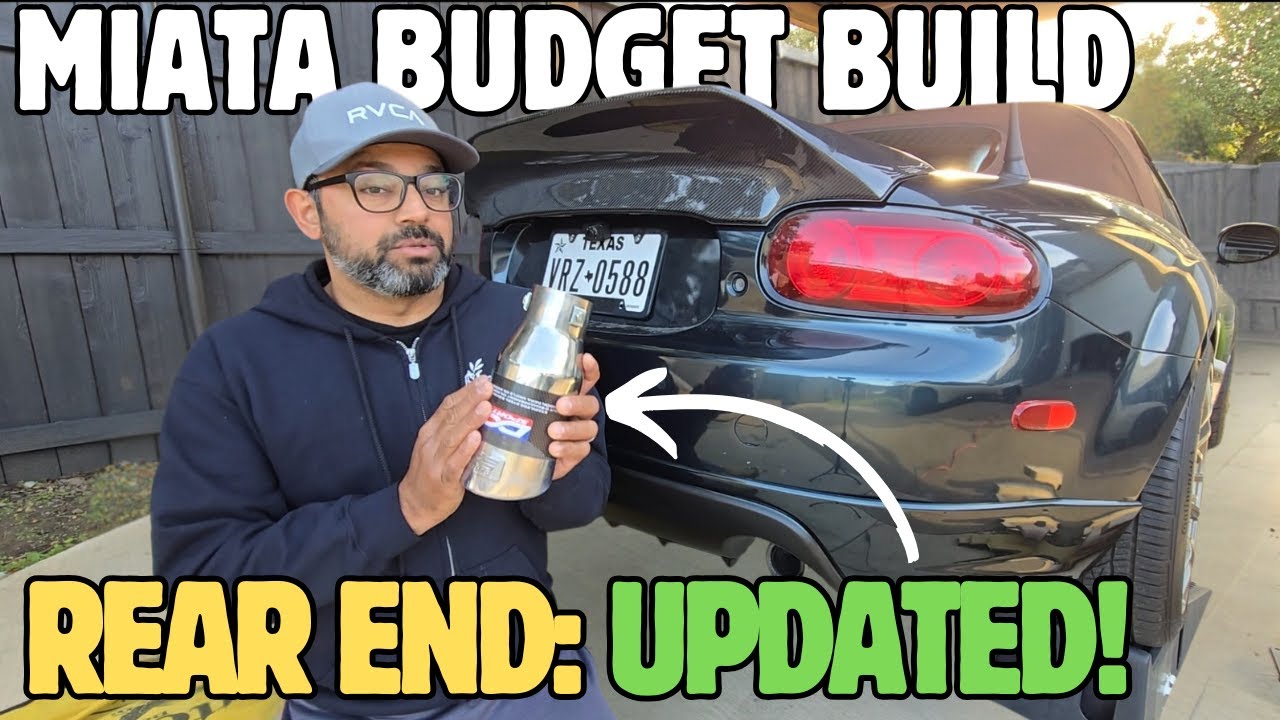 NC Miata Build: Rear-end improved! OEM Sport diffuser/valence, fins & exhaust tips install