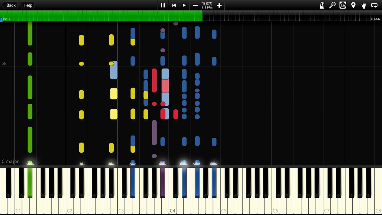 Sean Paul - We Be Burnin Synthesia Piano MIDI