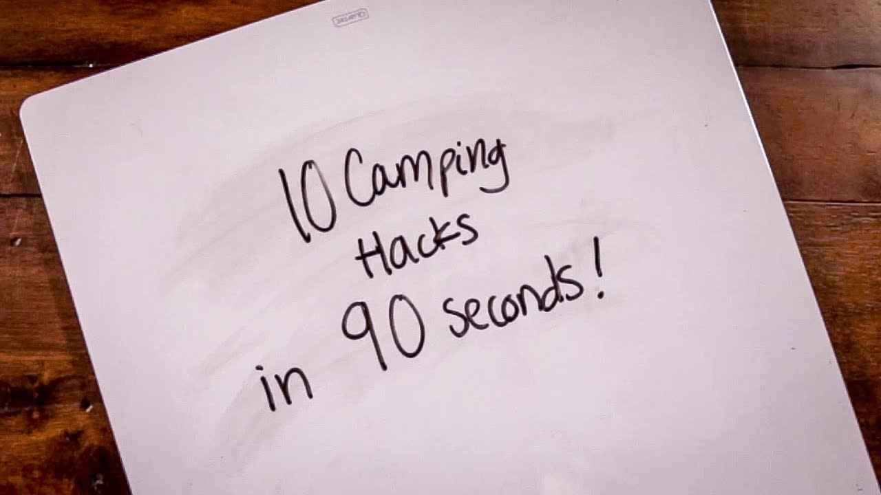 10 Camping HACKS in 90 SECONDS! | Never camp the same way again.