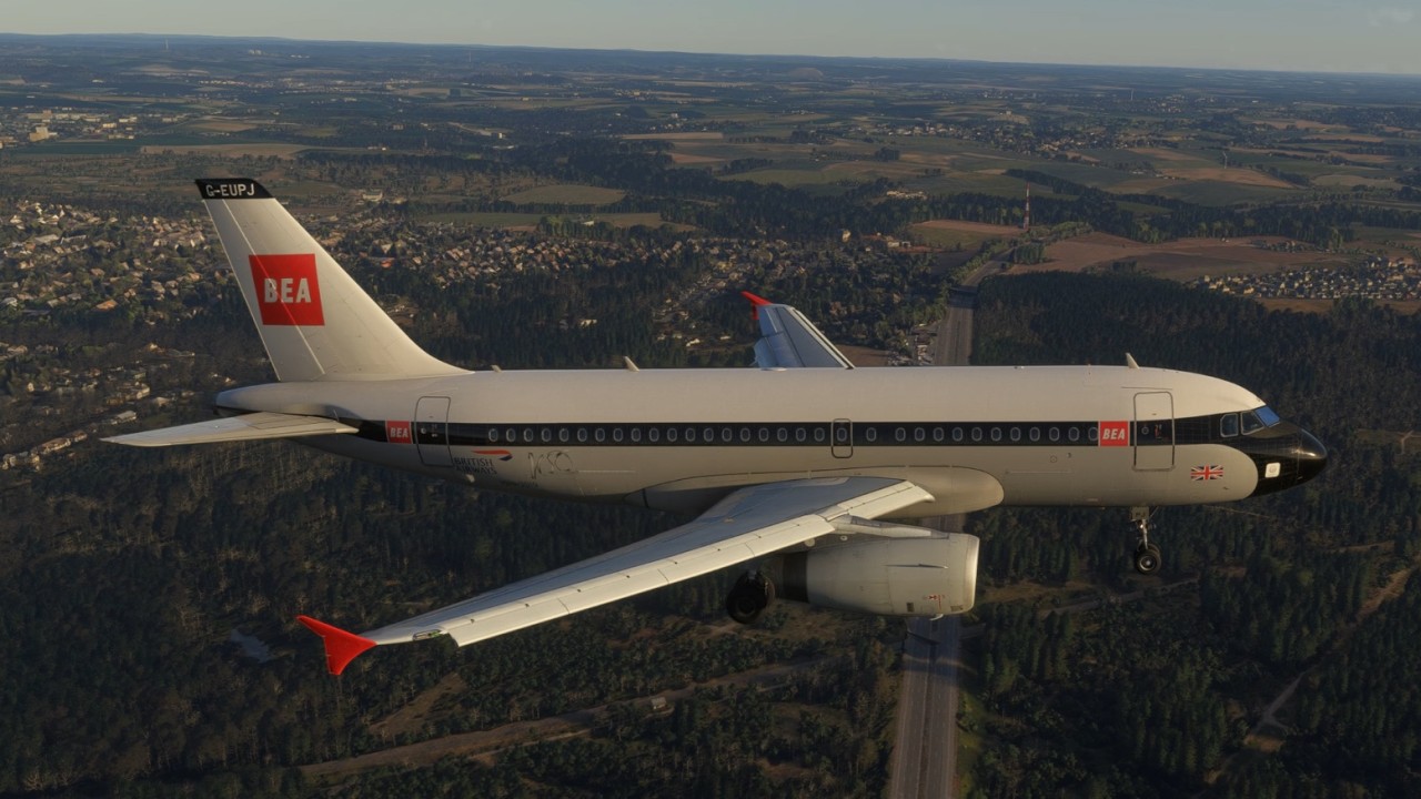 MSFS2024: Fenix British Airways Airbus A319 London Heathrow Airport LHR to Dusseldorf Airport DUS