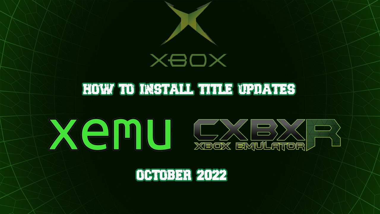 Installing Title Updates on Xemu  Original Xbox Emulator, Tutorial 2022