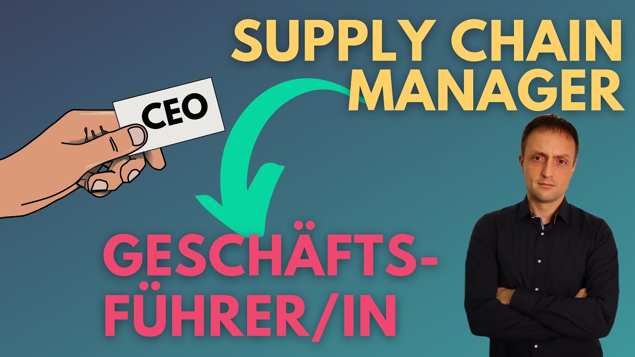 Karriere: vom Supply Chain Manager (CSCO) zum Geschäftsführer (CEO)