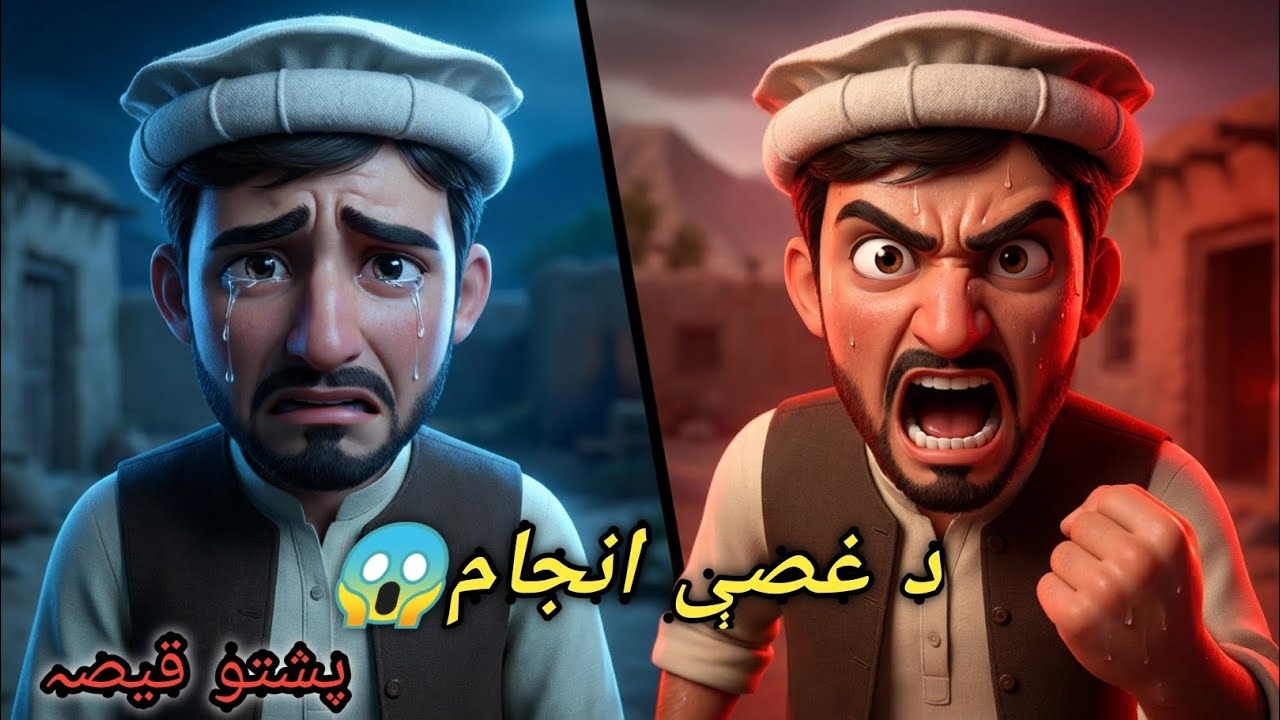 د غصې انجام 😱|  The Consequence of Ange Poshto Cartoon Story 
