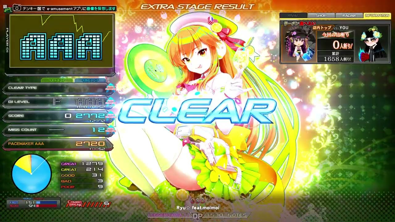 【beatmania IIDX 33 Sparkle Shower】OOO / Ryu☆ feat.moimoi DPL EXH 【何でも頑張る54歳】