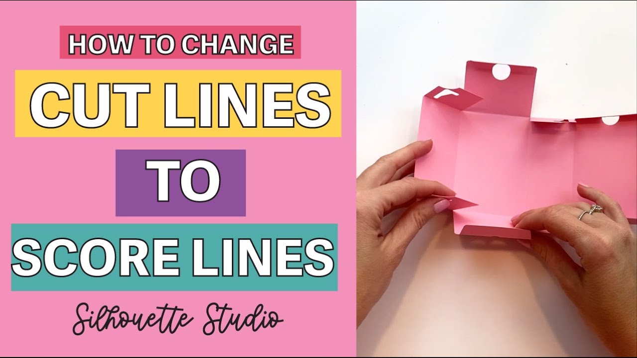 How to Change Cut Lines to Score Lines in Silhouette Studio ✨