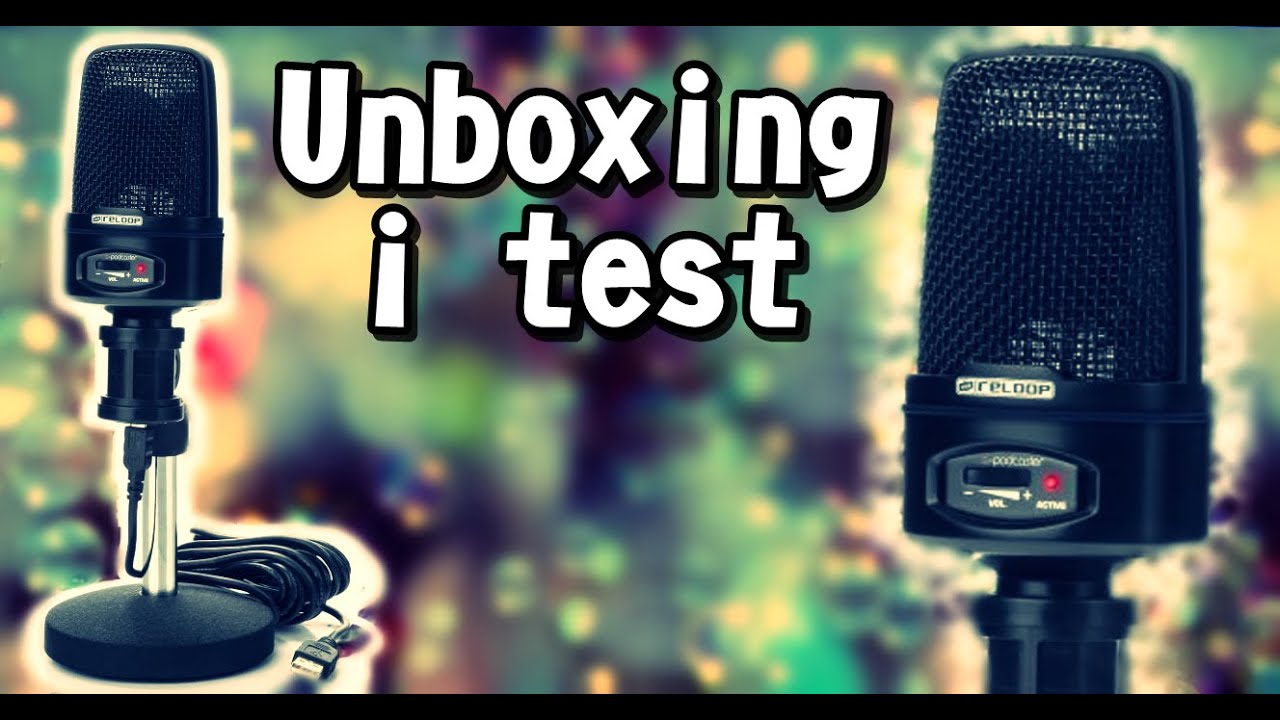 Unboxing i test mikrofonu Reloop SPodcaster