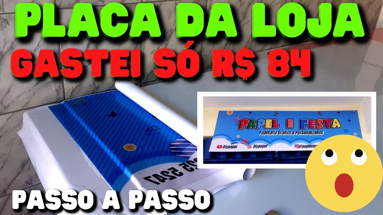 Como fazer placa de PVC com custo baixo /  COMO aplicar adesivo em PVC