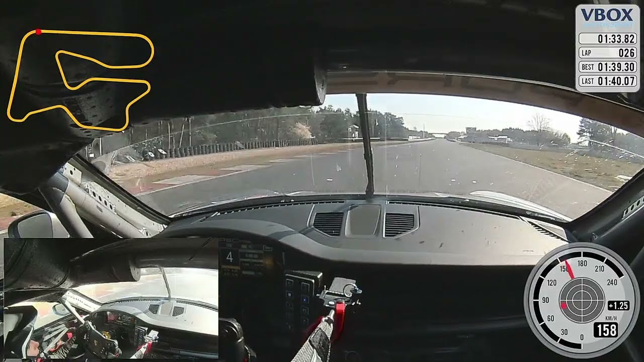 Onboard PORSCHE 911GT3 Cup. Tor Poznań - trening 2025.