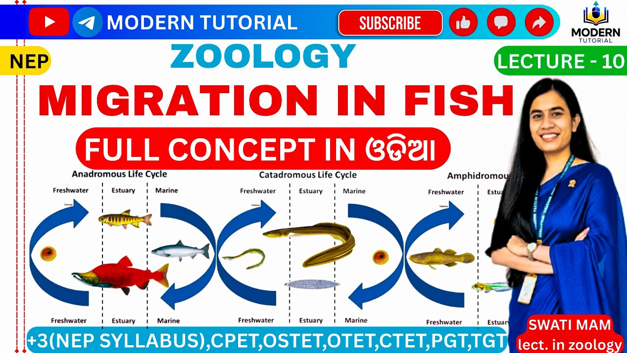 🎯CLASS-10 || MIGRATION IN FISH || MAJOR-1 || PAPER-2 ||