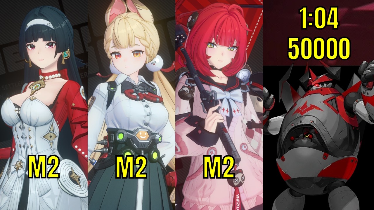 M2 Alice 50000 Score Shiyu Defense 5 Room 1 | Ft. M2 Astra & M2 Yuzuha | Zenless Zone Zero 2.6