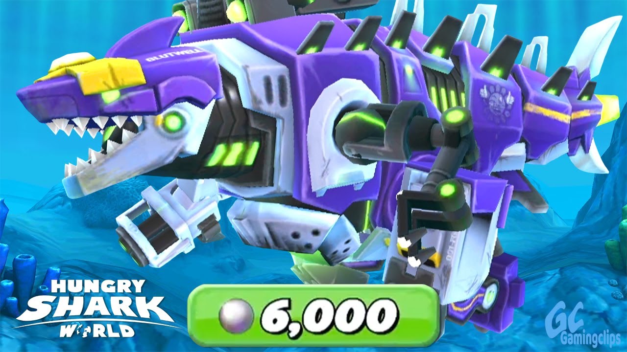 MECHA SHARKJIRA unlocked in Hungry Shark World