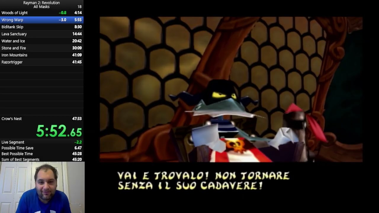 Rayman Revolution All Masks Speedrun WR (46:11)