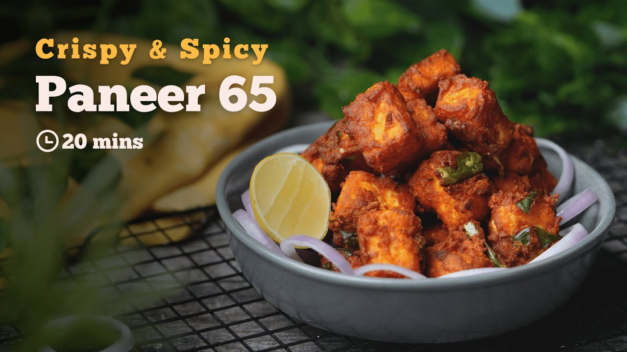 Paneer 65  | Paneer 65 Recipe | Paneer starters | Vegetarian Recipes |Cookd