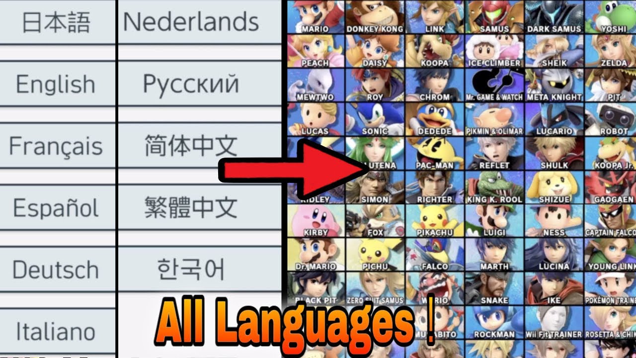 Super Smash Bros. Ultimate — все бойцы анонсированы на всех языках (полное издание)