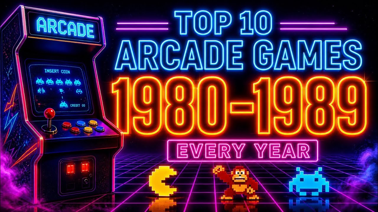 Top 10 Arcade Games of Each Year (1980–1989) | The Ultimate ‘80s Arcade Countdown