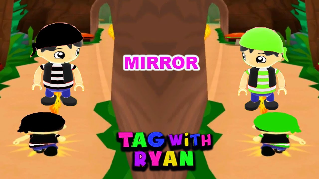 Tag With Ryan!!!Swab Ryan Got New Costume In The Mirror!!{Black vs Green Outfits}