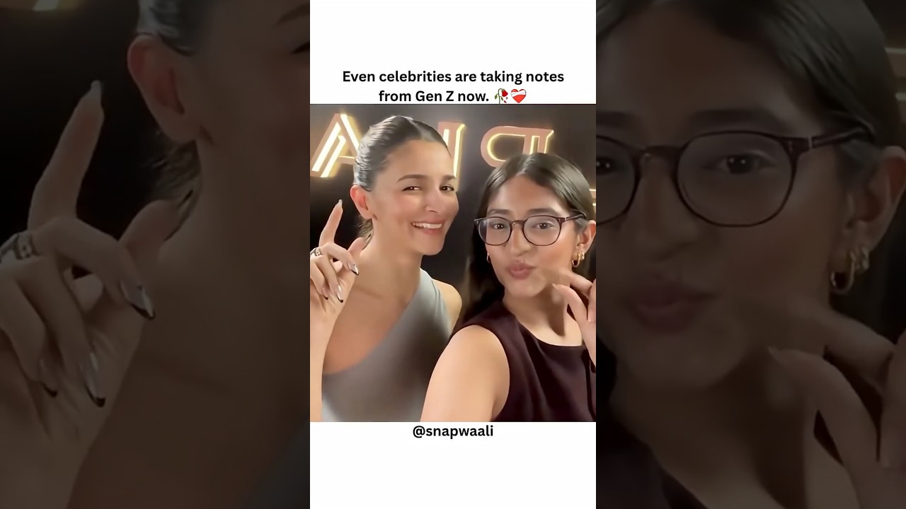 Even celebs want to be like genz 😭💀 #genz#clockit#bollywood#celebs#protest#cjp#aliabhatt#viral#memes