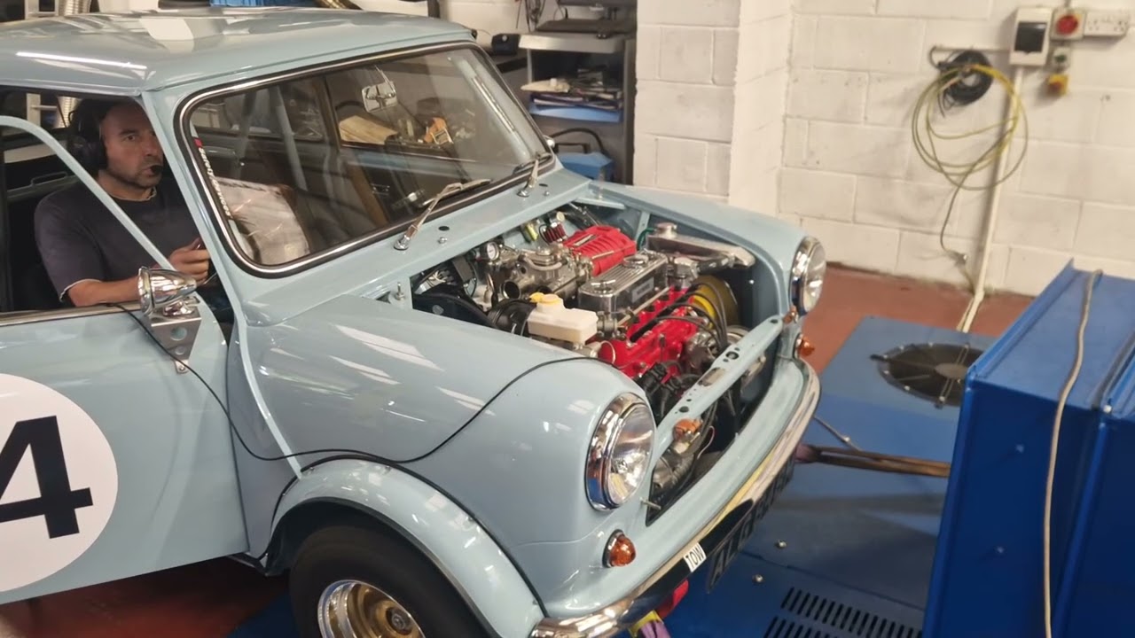 Supercharged A-Series Mini on dyno