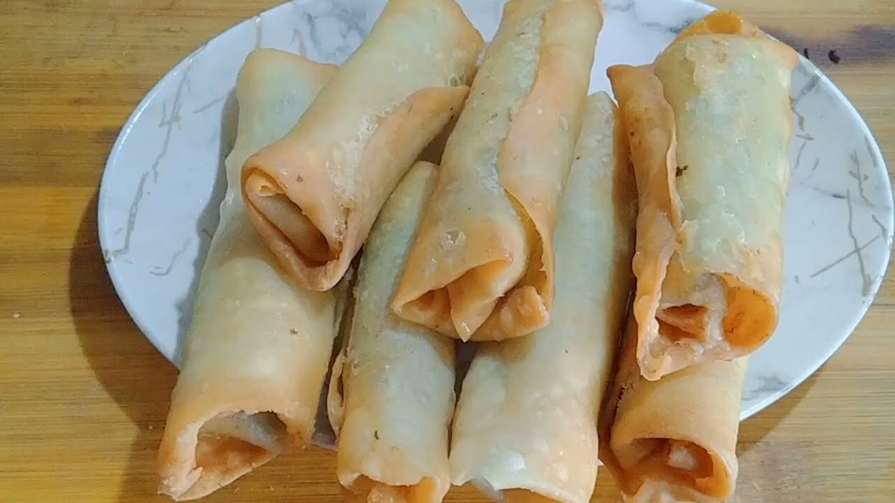Market se kharidna nahin padega Ghar per banaen spring roll 🥐🥖  II Unique Geeta kitchen 