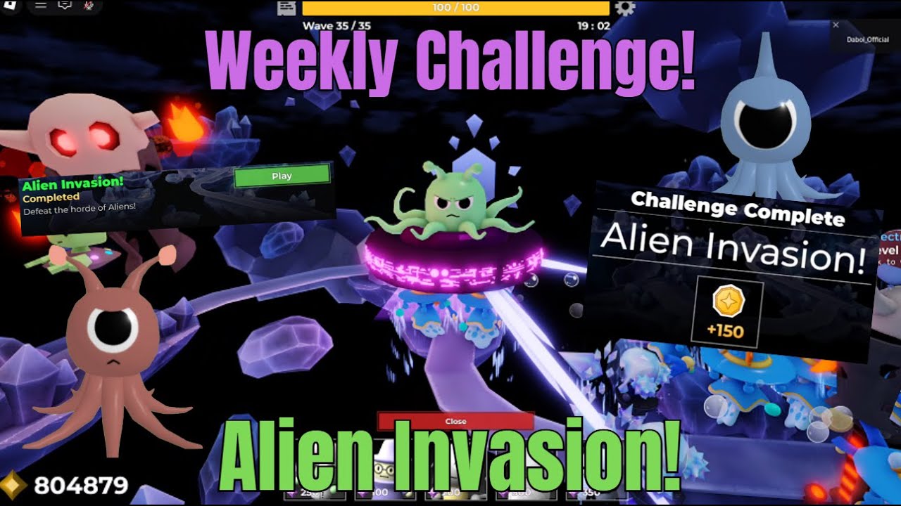 New Weekly Challenge! ●Alien Invasion● - Tower Heroes [Roblox]