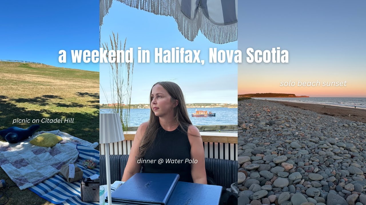 weekend vlog - in Halifax, Nova Scotia | picnic, beach sunset, fancy dinner & more!