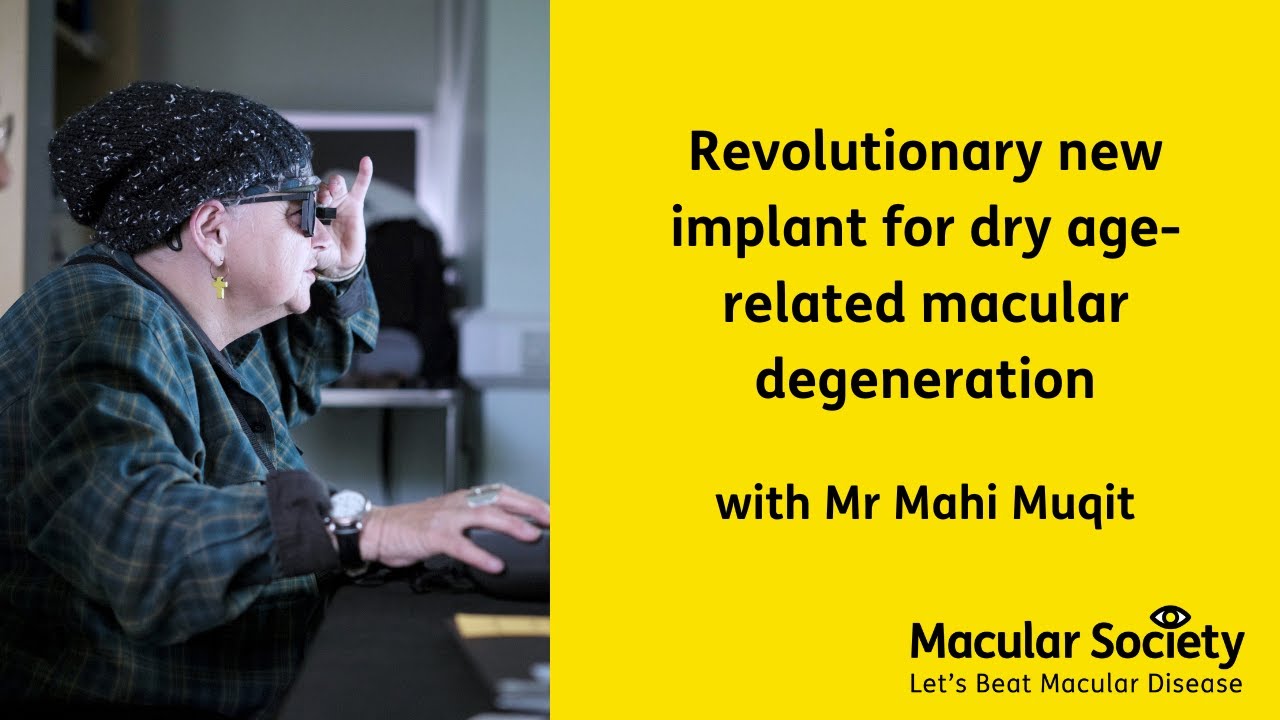 Revolutionary new implant for dry age-related macular degeneration
