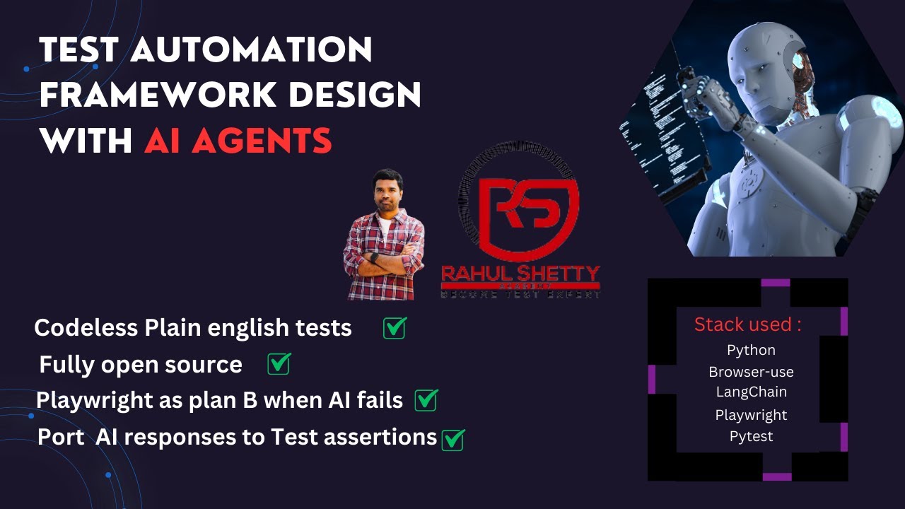 AI Driven Open Source Test Automation Framework with AI Agents -(Browser-use-Codeless-Playwright)