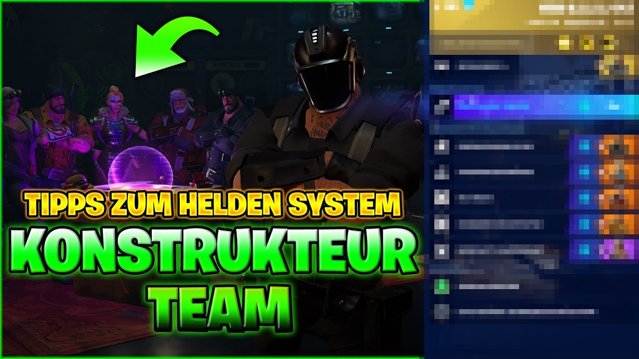 🔨 DAS BESTE KONSTRUKTEUR TEAM | TIPPS ZUM HELDEN SYSTEM! | FORTNITE: RETTE DIE WELT