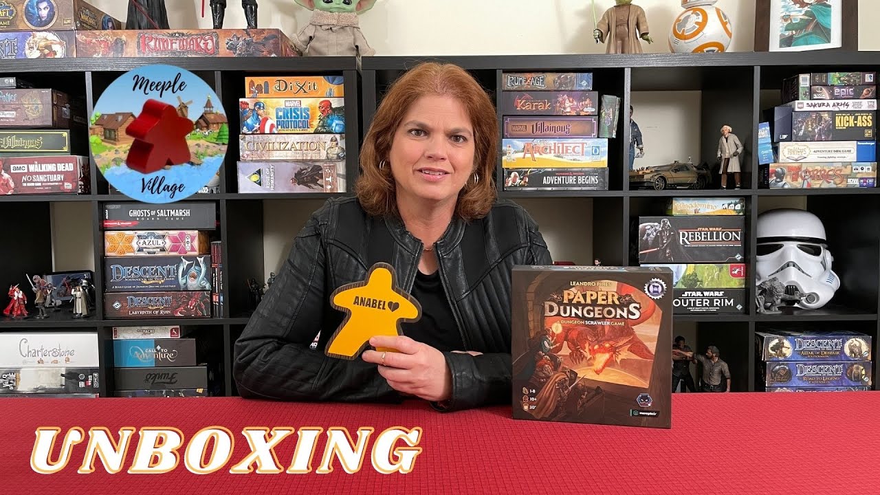 Paper Dungeons Board Game Unboxing