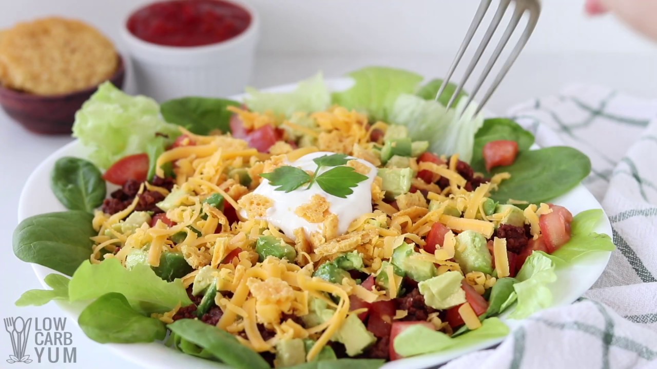 Low Carb Keto Taco Salad