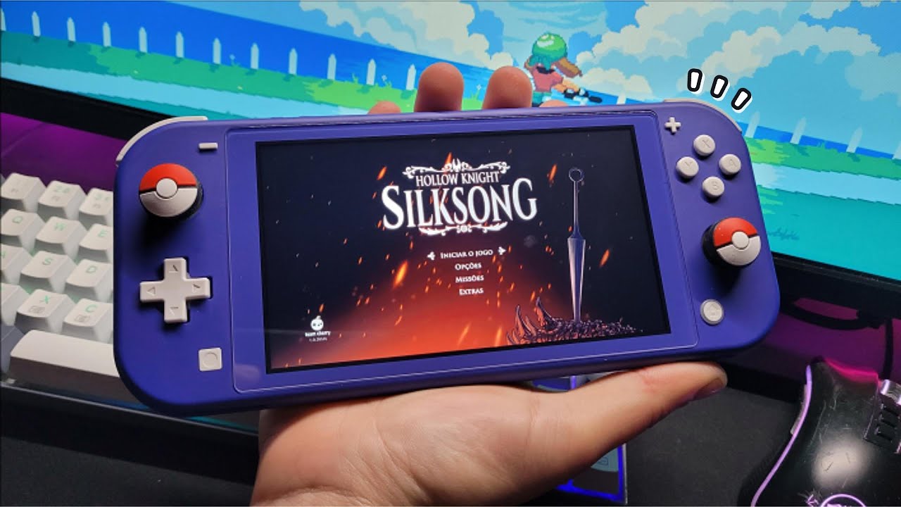 Uma Noite Relaxante com Hollow Knight Silksong! | Gameplay no Switch Lite