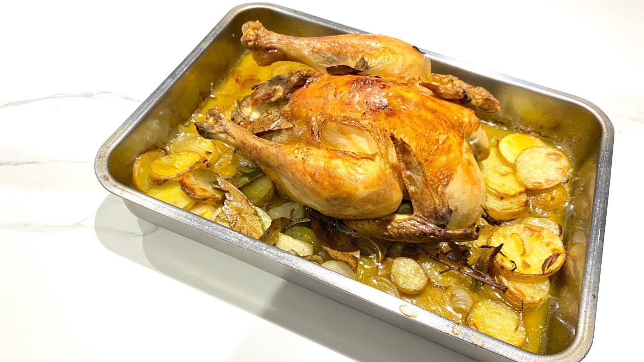 POULET RÔTI AU FOUR RECETTE FACILE ET RAPIDE