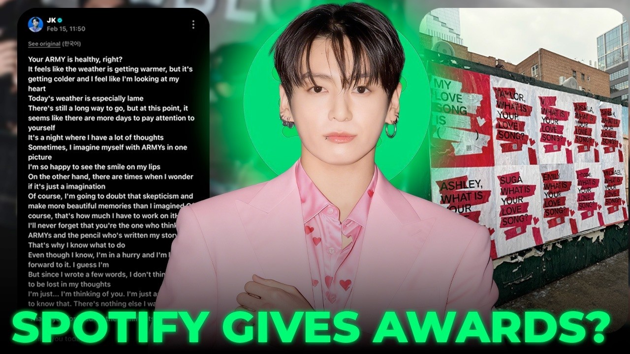 Without Warning—Jungkook Takes Over Spotify Global on Valentine’s Day, What Happened?