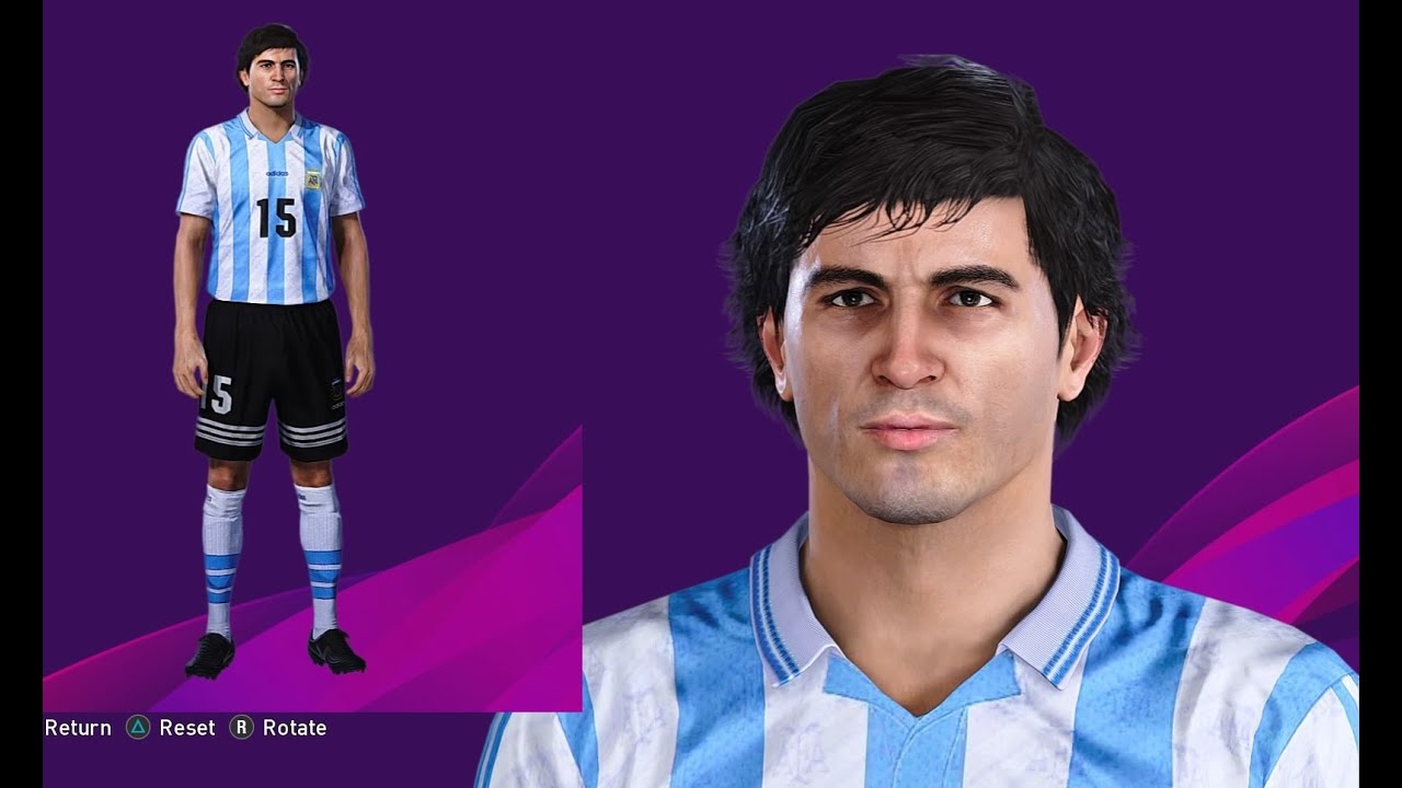 Daniel Passarella PES 2021 and PES 2020 [PS4] face