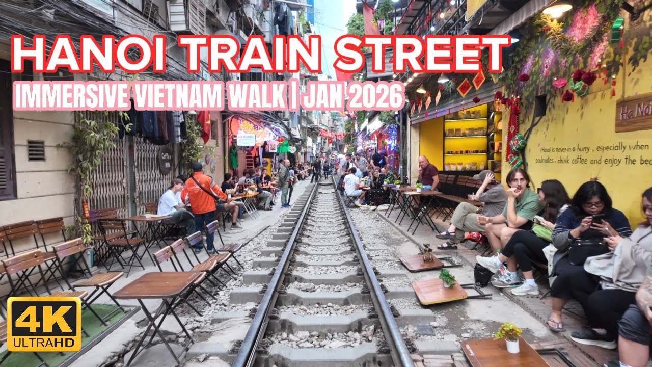 Hanoi Train Street Walking Tour 2026 | Immersive Ambience & Street Life