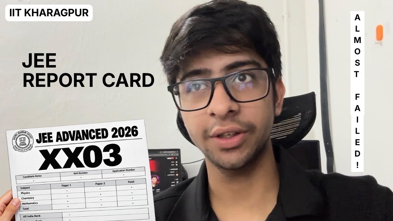 My entire JEE 2026 story 💔&hellip;.just made it to IIT KHARAGPUR&hellip;!!