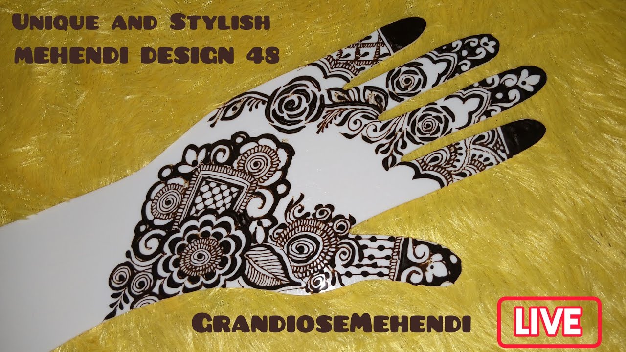 Unique and Stylish MEHENDI DESIGN 48