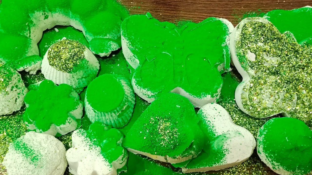 💚🤍 .... Satisfying - ✨ chalk crush - asmr - Chalkin Asmr